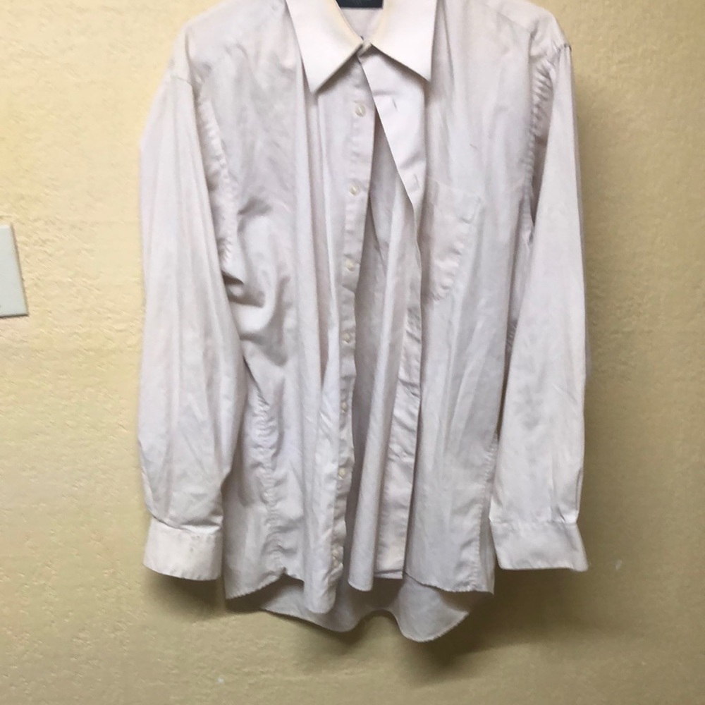 Covington White Dress Shirt Classic Pointed Collar